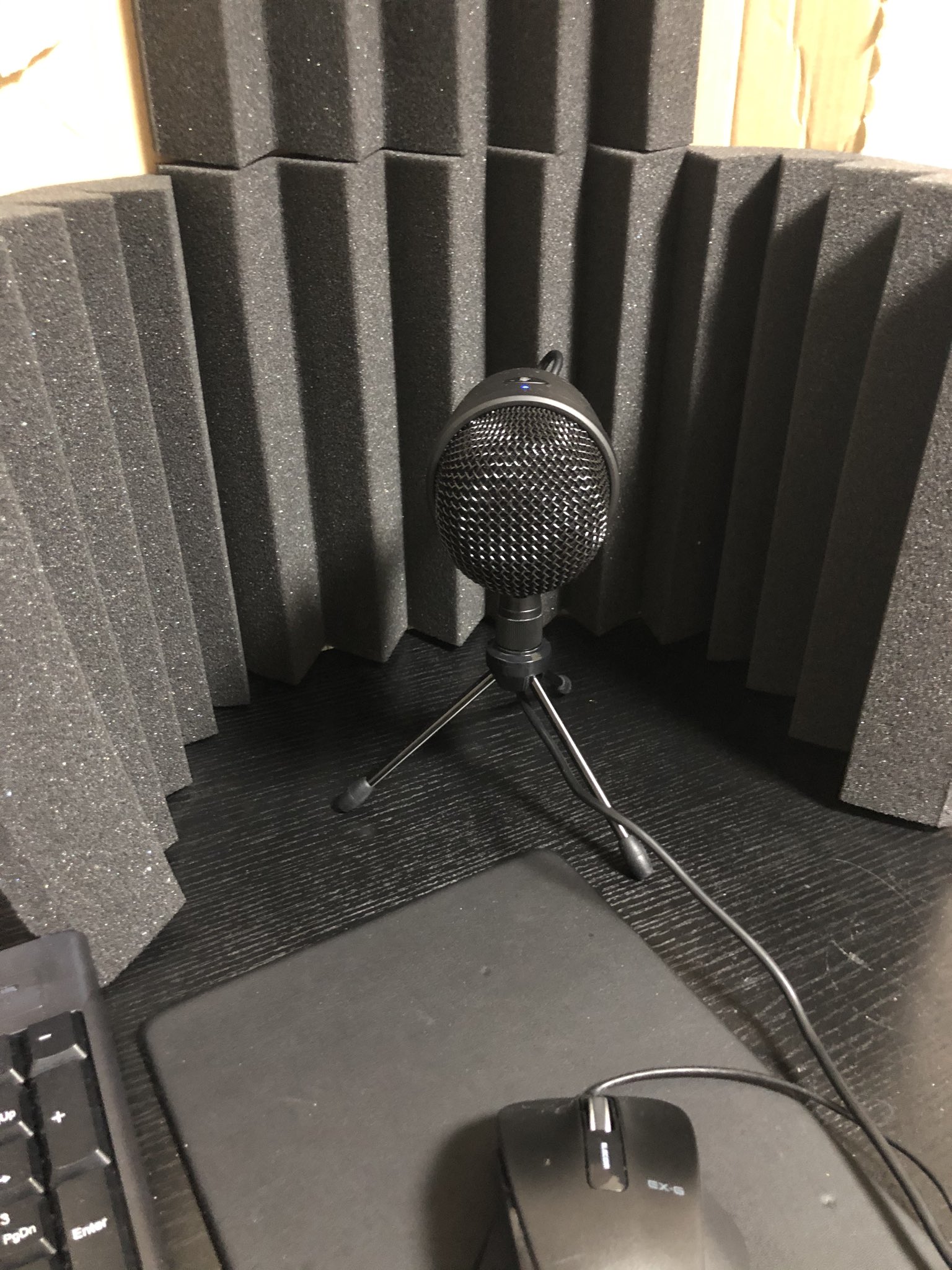 もあですよ 防音設備が完成したのでちゅわ٩ W و これでハム太郎の実況でも気兼ねなく叫べるのでちゅわ٩ W و 段ボールに吸音材を貼り付けただけなのでちゅわ٩ W و 実況機材 ゲーム実況 ゲーム実況者 実況部屋 T Co Zvlindqpg7