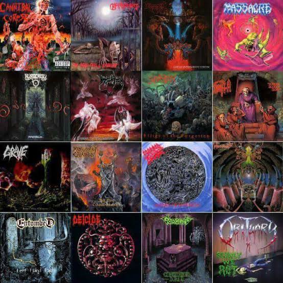 Old School Death Metal Album Covers