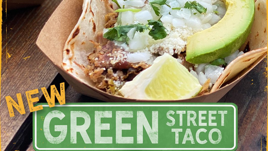 RustyTaco_MN's tweet photo. Say hello to our little friend 🌮The Green Street Taco 🌮 https://t.co/cUazC00lOw