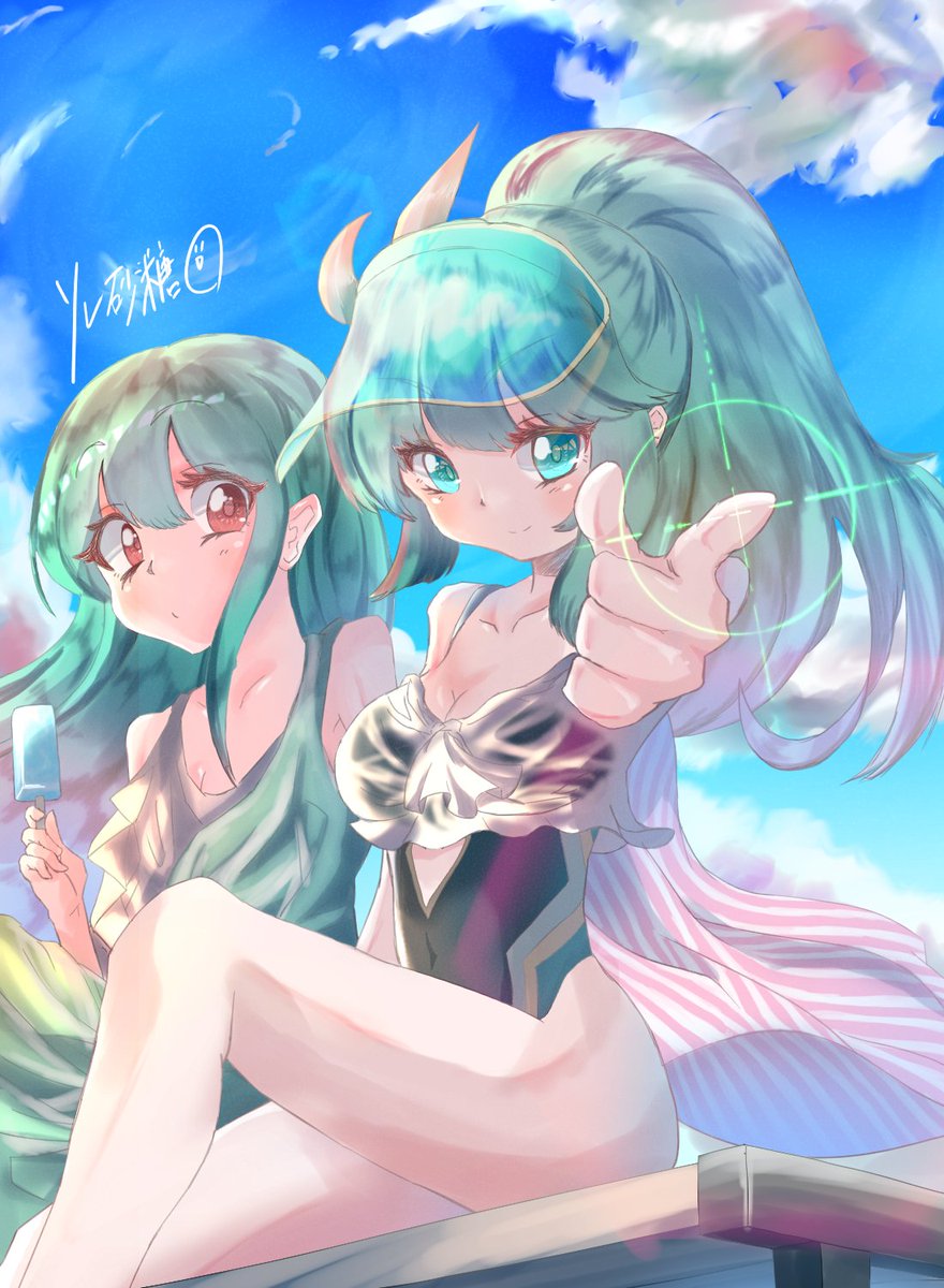 ソル砂糖 そるざとう 水着アルテミス 夏だぁあぁ パズドライラスト T Co Lma1reqzns Twitter