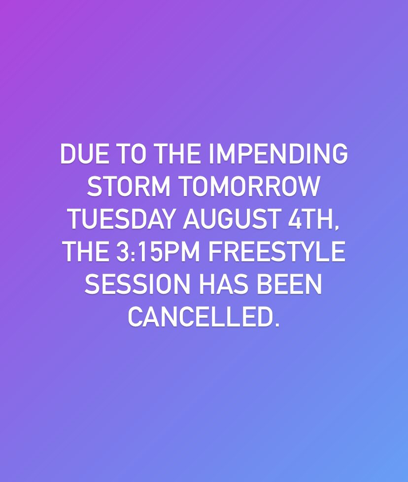 To stay updated please follow all our social media pages and check our website daily for updates and/or changes. Thank you