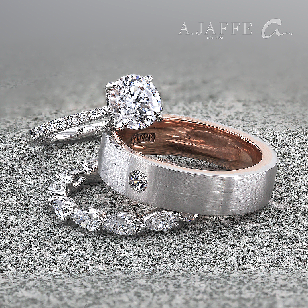 AJAFFE1892's tweet photo. Your love is all I need to feel complete ✨
.
.
.
.
#matchingsets #hisandhers #truepave #weddingbands #mensbands #oneofakind #attentiontodetail #handcraftedjewelry #bridalrings #engagementring #ajaffe #designerrings #lovemyajaffe #showusyourajaffe https://t.co/Fsd4KCMyVe