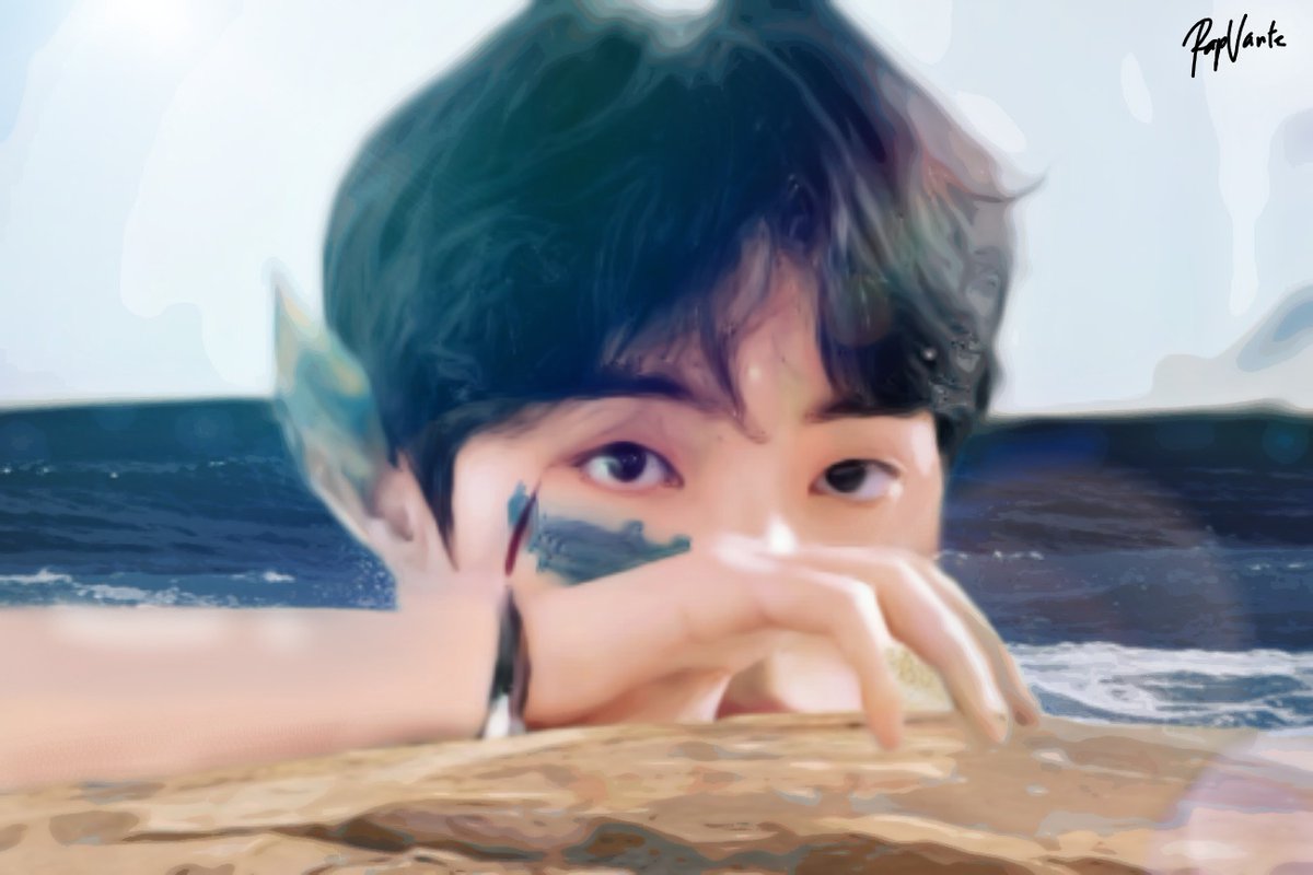 winterchildu's tweet photo. Taehyung Mermaid Face edit✨
;- Sea Man edit by #RapVante https://t.co/jg0Qh69y4L