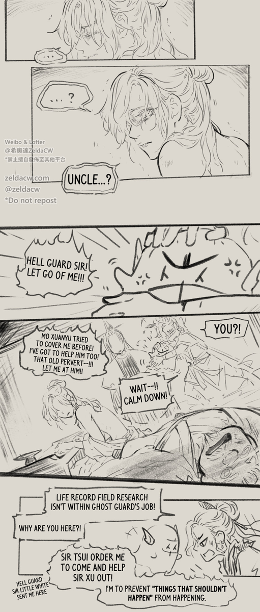 ?Mo XuanYu Underworld story comic update~
(。・ω・。) 

*to be continued.
*see the thread or check my Twitter Moments 'For Mo XuanYu' for previous parts of the story 