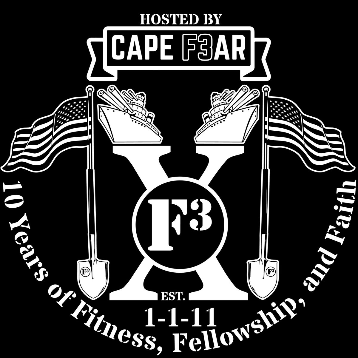 Come celebrate 10 years of @f3nation here in <a href="/f3capefear/">F3CapeFear</a> January 2021!! Register at f310year.com #F3LogosBySnickers #logos #mudgear #gearME #F3counts <a href="/f310year/">F310year</a>