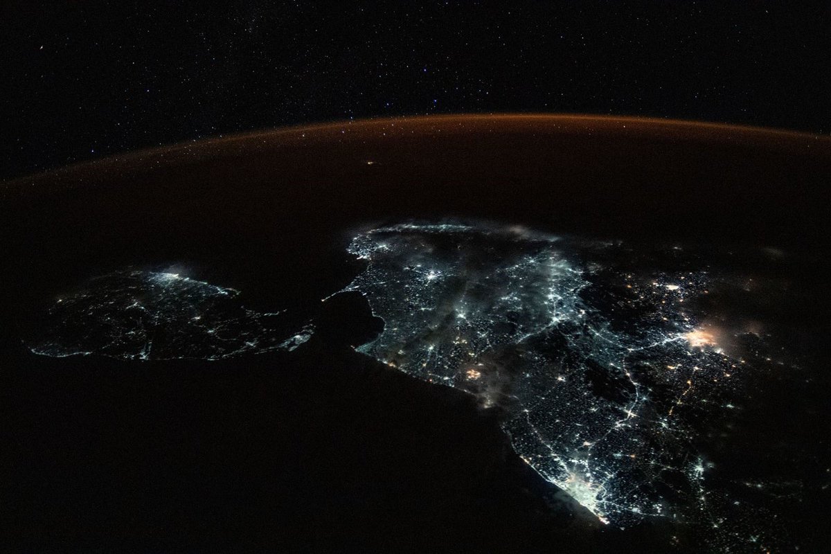 SriLankaTweet's tweet photo. Mother Sri Lanka🇱🇰ශ්‍රී ලංකා🇱🇰இ லங்கை🇱🇰!
As seen from from International Space Station ISS.
Brightly lit #SriLanka shown in this photograph from @Space_Station, some of the best photos taken during first-ever manned @SpaceX mission.
Beautiful #ශ්‍රීලංකා #இலங்கை 💕! 
#LKA #Lanka https://t.co/H5E6IRWLa2