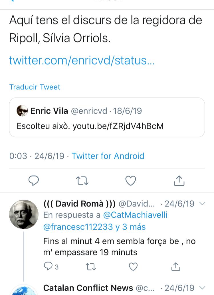 Aquí un ultra infiltrado en el independentismo, pidiendo pruebas de por qué es un difusor de odio. Un pequeño repaso nos deja perlas vomitivas como estas.

Conocido en todo CATALUNYA. Si quiere algún ejemplo, aquí lo tiene