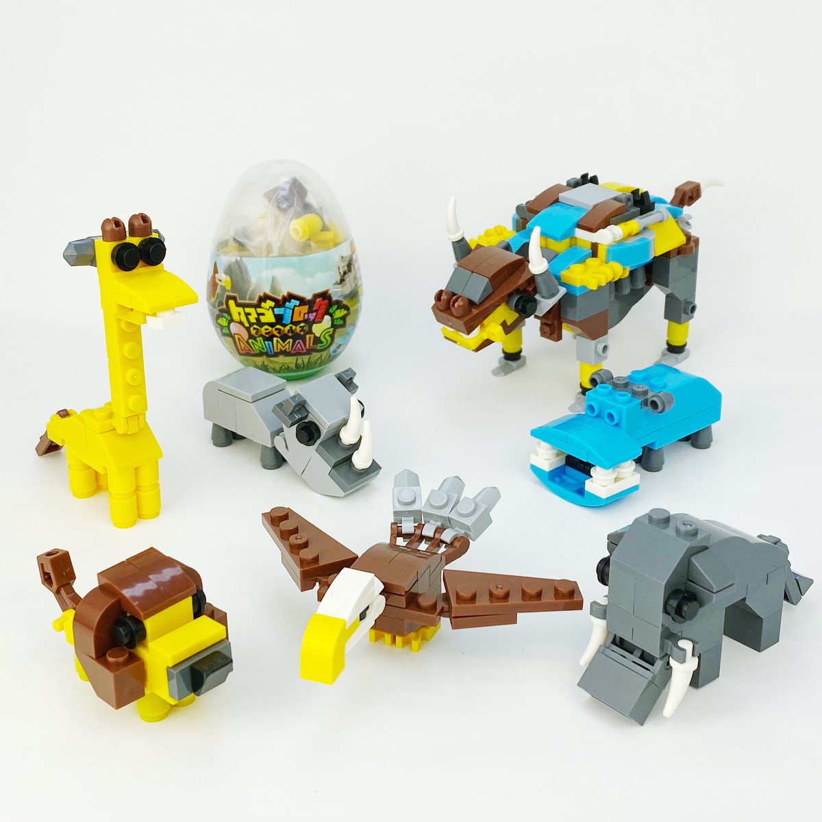 戸成 大阪のおもちゃメーカー No Twitter ブロックで動物が作れる タマゴブロックアニマルズ です 6種類分のブロックで出来上がるのは キングバッファロー です 何とも言えない表情の動物達がクセになるかわいさ 詳しくはこちら T Co 58xkqvqnuq