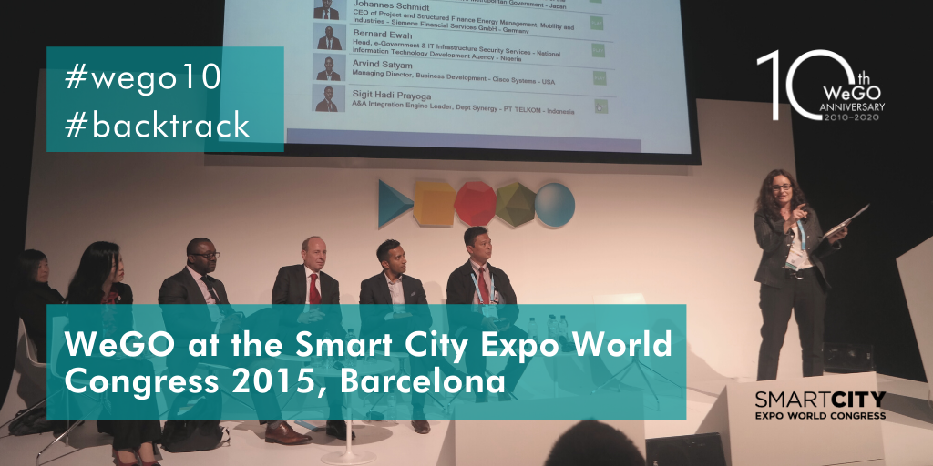WeGovOrg's tweet photo. #wego10 | #backtrack
WeGO is proud of a long-lasting partnership with the @SmartCityexpo, the leading global Summit for #smartcities. Back in 2015, WeGO put up a pavilion with members #Gimpo, @seongnamcity, and @NITDANigeria and got involvement in vibrant congress sessions. https://t.co/oziUJPRAqX
