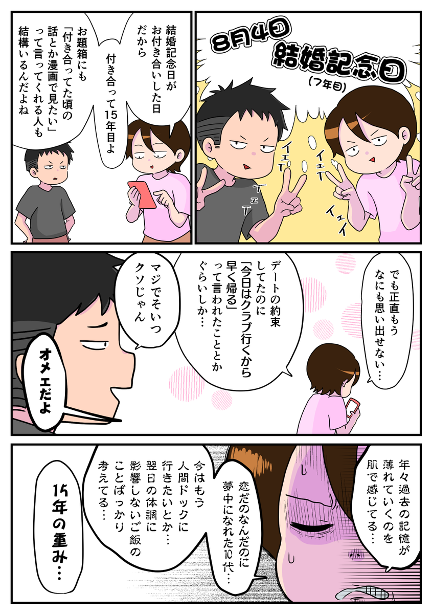 今日は結婚記念日でした。 