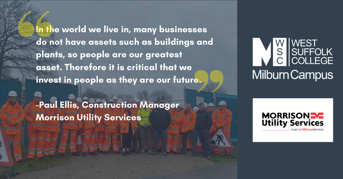 MilburnProject's tweet image. We supply our students with the knowledge and practical skills to hit the ground running when they make the leap from education to employment. Paul Ellis of @MorrisonUtility comments on why investing in the future workforce is essential.

#MilburnInnovationPark #Innovation