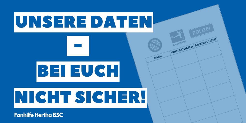 Eine Datenabgabe am Stadioneingang, egal unter welchen Voraussetzungen, ist nicht akzeptabel! Wir warnen alle Fans erneut nachdrücklich davor, dieses Spiel mitzuspielen.

#Fanrechte