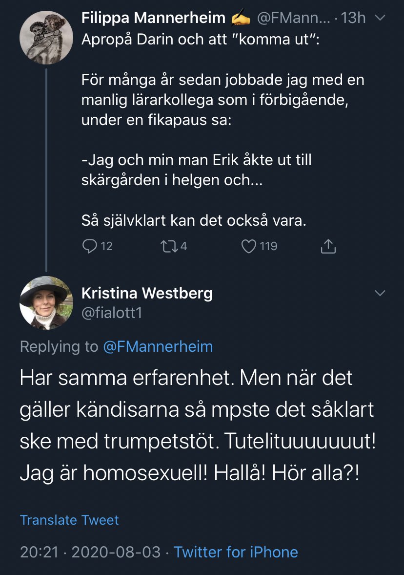 mohamedtouzari's tweet photo. Att dessa synvinklar existerar är... Att Darin, kurden som varit känd sen tonåren, kommer ut i vuxen åldern betyder otroligt mycket för unga hbtq-personer och främst för de rasifierade. Alla öppna profiler m den bakgrunden hjälper mot bl.a. hedersförtryck, handlar ej om ”Erik” https://t.co/8MmAVgGWWL