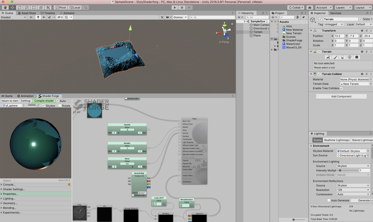 guraOkamoto's tweet image. 昨日から上手くいかない。

shaderのvalue値
vectorとpropertiesがあって
まんまとハマってしまった・・・

#newview
#shaderforge
#unity