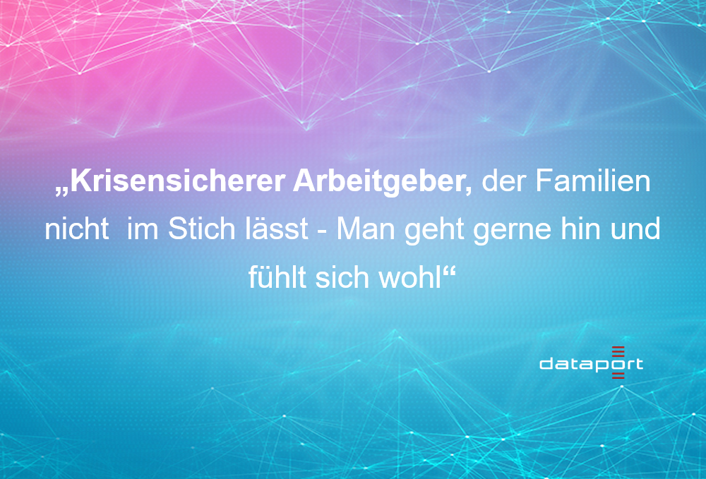 Auch diesmal teilen wir wieder unser kununu-Highlight der Woche mit euch.
Startet mit uns durch, gerade jetzt! Wir wachsen weiter, auch in Krisenzeiten - <a href="/Datareport/">Dataport</a> 
#dataport #wirsinddataport