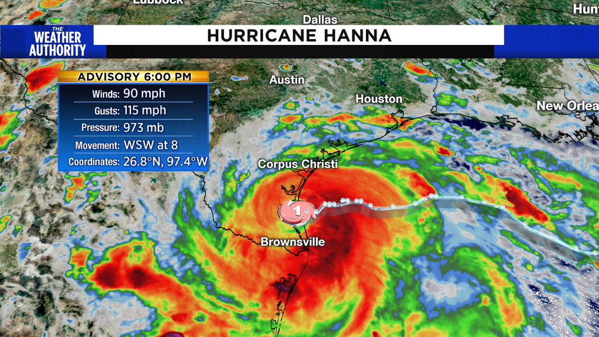 jaycantu's tweet photo. @LesterHoltNBC Mr. Holt, always have been a fan, but earlier today you said first hurricane to hit mainland US (Isaias). Is South Texas not mainland US? #HurricaneHanna  #hanna https://t.co/6GAoZmYSeh