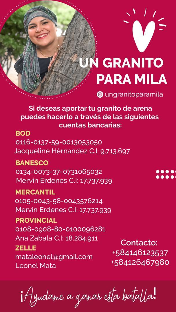 Danielapbm's tweet photo. Ayudemos a mi prima a luchar contra esta batalla. Si no puedes ayudar económicamente, ayúdanos difundiendo la información 🙏 #Ungranitoparamila @diariopanorama @laverdadweb @DiarioQuePasa https://t.co/iXH3iCJTxz