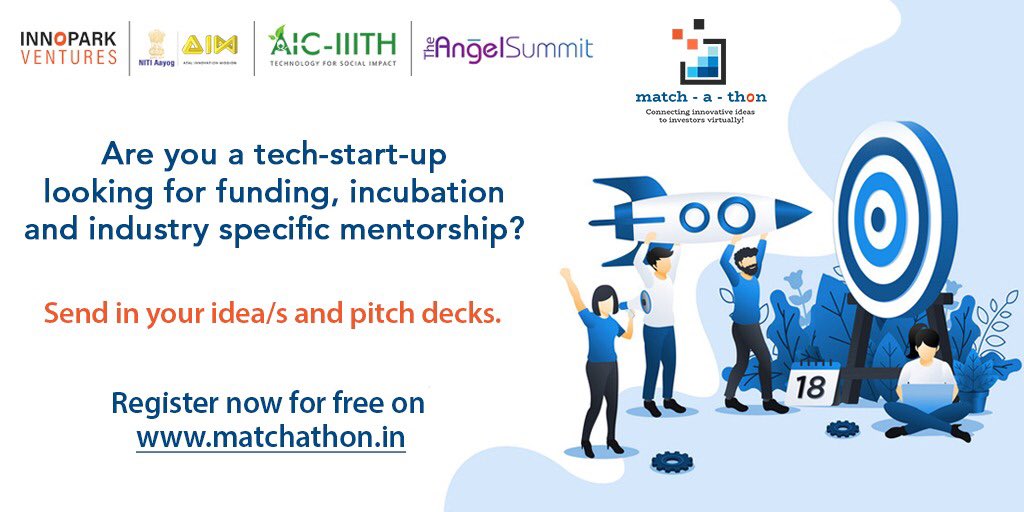 Excited to partner with <a href="/Innopark_Ven/">Innopark Ventures</a>  for the #matchathon2020. Calling out to #entrepreneurs who are looking to build and scale. matchathon.in