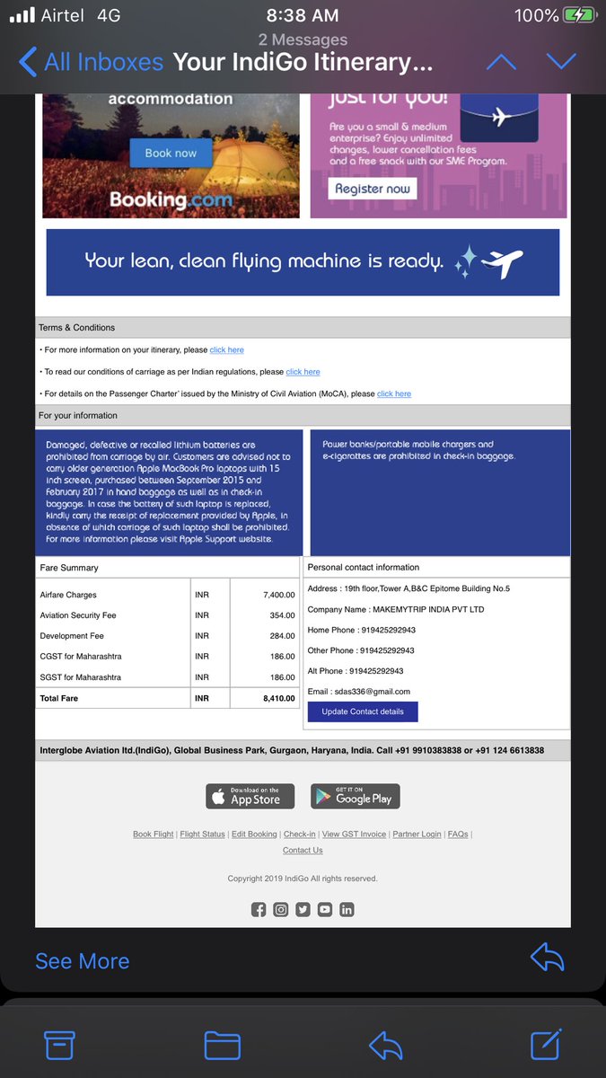 sdas336's tweet photo. @IndiGo6E its been more than 2 months, I haven’t received the refund of the attached ticket. Please update https://t.co/XiLAppqEpE