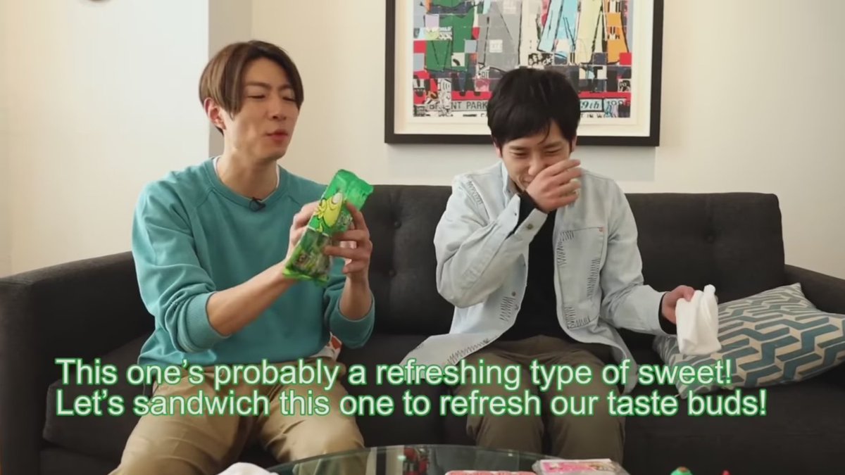 Nino laughing whenever Aiba tries to earnestly explain something is just so funny to me. It& #39;s like Nino has years and years of experience of Aiba& #39;s explanations being slightly off expectations (He does).