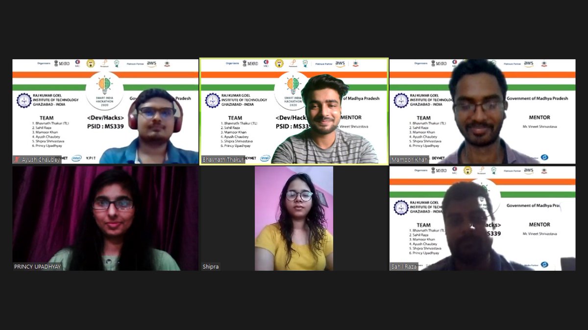 rkgit_'s tweet photo. Good Luck !!!!
4 Teams of RKGIT partipatting & waiting result of
#SIH2020 #SmartIndiaHackathon2020 #SIH2020 #Hackathon #Innovation #Technology #Students #India #WizardsOfTech #IdeaNation #SIHGoesVirtual
@mhrd_innovation @HRDMinistry @AKTU_Lucknow @AICTE_INDIA @SIH_2020 @aws https://t.co/NhG4HXCecg