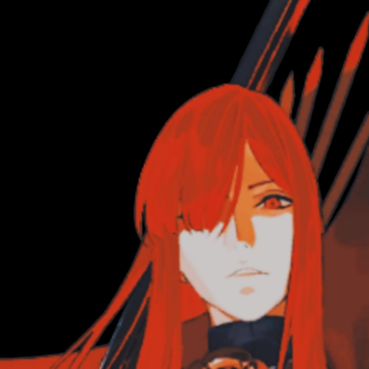 . . . This is rather troublesome.

Though, it isn't like the Demon Lord was to falter in the eyes of this, she was instead overcome with the urge to show her just what she was dealing with, anger swelled and an exhume of breath simply left the brims of the redhead.
