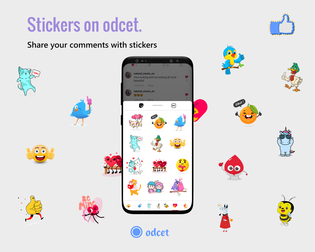 Odcet_India's tweet photo. Odcet is Presenting the most Cute &amp; amazing collection of outstanding quality stickers to make your chat Fun, Good and amazing with friends and family. 

#odcet #latestsocialmediaplatform #odcetminds  #iloveodcet #odcetlaunchAug8th #odcetprofile #followme https://t.co/J2v50npPw4