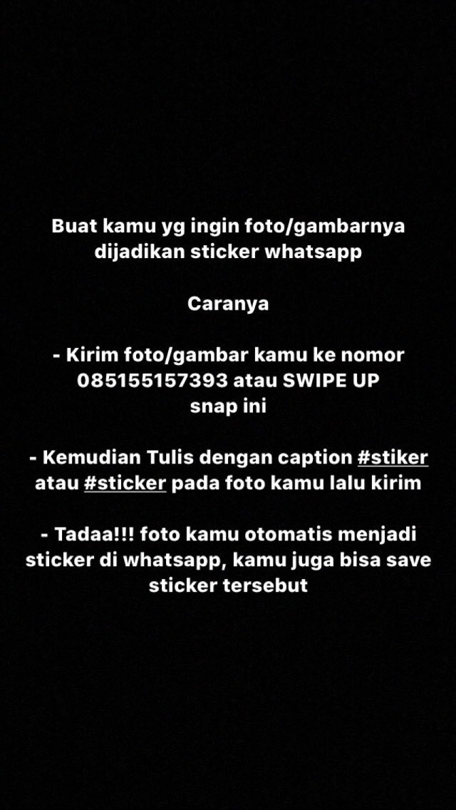 wahdalo's tweet photo. Dapet dari instagram
Cara merubah foto kamu menjadi sticker whatsapp atau mendownload video tiktok melalui whatsapp
https://t.co/sk2zj20l6t
#imagetosticker #botwa #botwhatsapp https://t.co/ac5Qaq9zTy