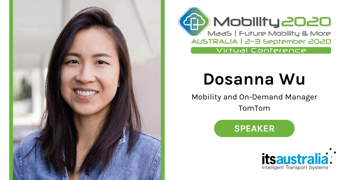 We're fortunate to have Dosanna Wu, Mobility and On-Demand Manager at <a href="/TomTomDevs/">TomTom Developers</a> speaking at #Mobility2020. We can't wait to hear Dosanna's insights into mobility and on-demand services. Register today: bit.ly/2VmxzzV #MaaS #FutureTransport #VirtualConference