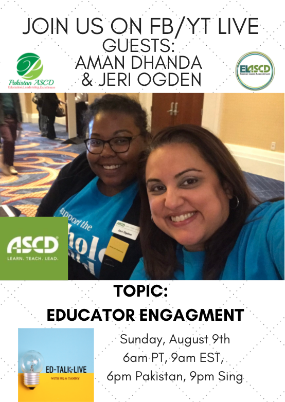 Well hey! Look who's going to be on the show this Sunday Aug 9th <a href="/9am/">9AM NEWS</a> ET! <a href="/missdhanda/">Aman Dhanda</a> &amp; <a href="/jeri_teaches/">Jéri L. Ogden</a> from <a href="/ASCD/">ASCD</a> will be talking about all the amazing ways educators can engage with high quality content &amp; connect with other educators!
<a href="/pakistanascd/">Pakistan ASCD</a> @EL_ASCD