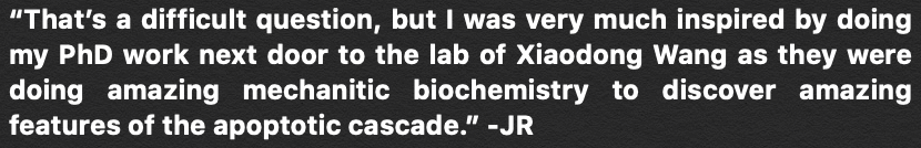 Question 2: What's the most elegant piece of science you've ever read? What idea have you never let go of, even without data, because it's fun to imagine?  #MitoLegend  https://twitter.com/RutterLab/status/1062226129526738944?s=20