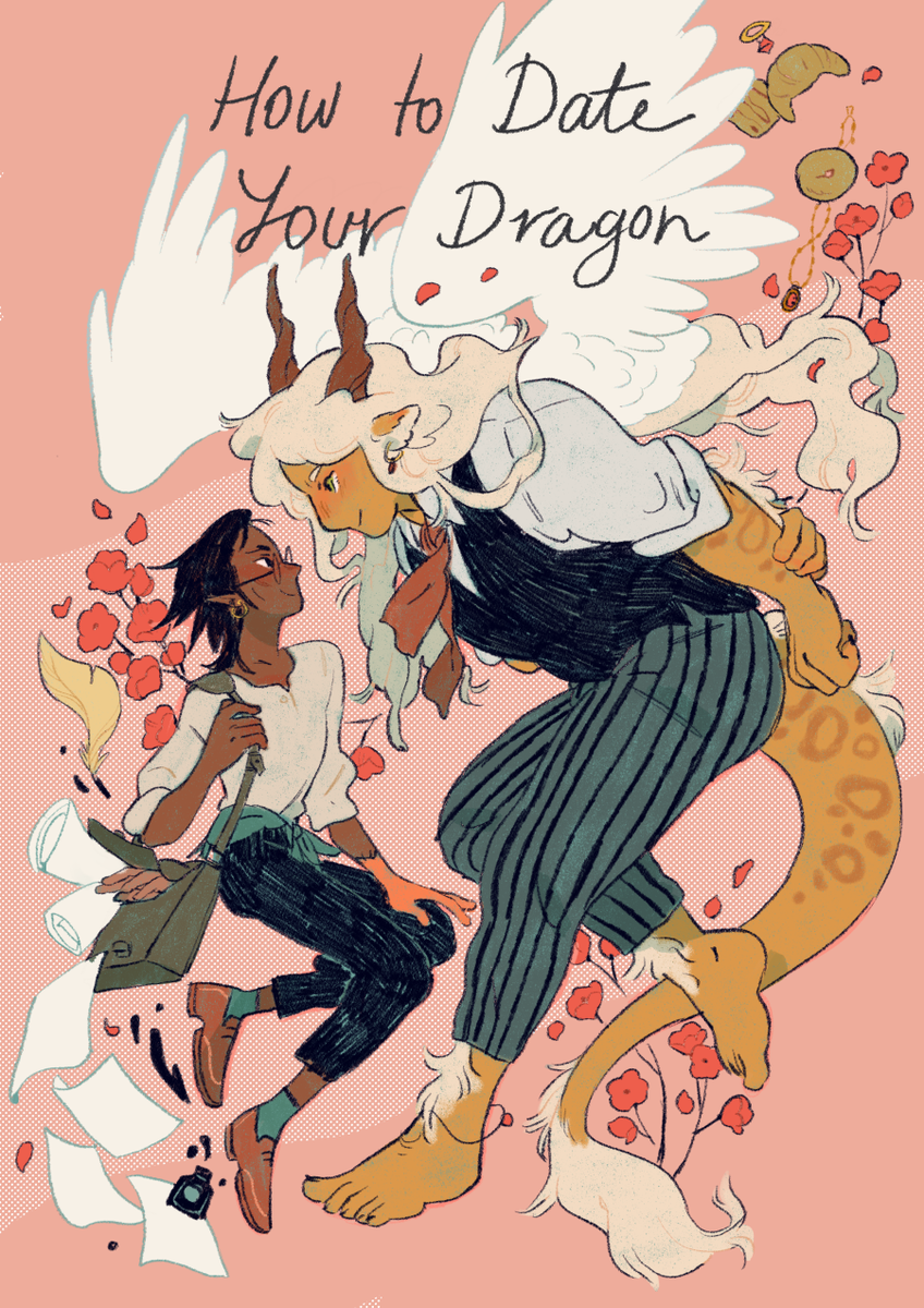??✨ The first 11 pages of my new webcomic, How To Date Your Dragon, are now up at https://t.co/vcqnhIvqVt! I'm so excited to start sharing the stories of these two, I hope you'll enjoy a meandering adventure with them