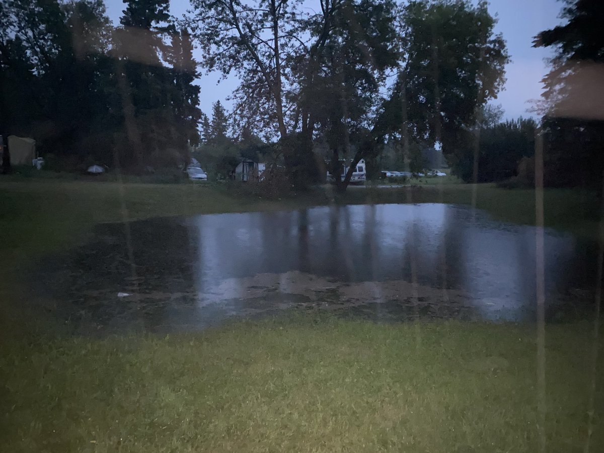 Guess I don’t have to get a pool after all. #abstorm #backyardpool