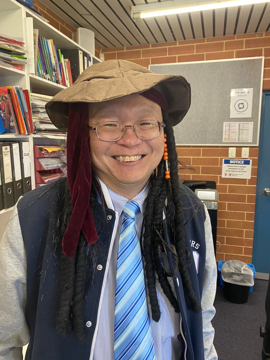 LynamMadeline's tweet photo. Providence HASS Hats Day 2 two Economics hats and one Pirate!#hassweek2020 @rmckean @Mr_Gus_S @mareewhiteley https://t.co/Add4g8a1C6