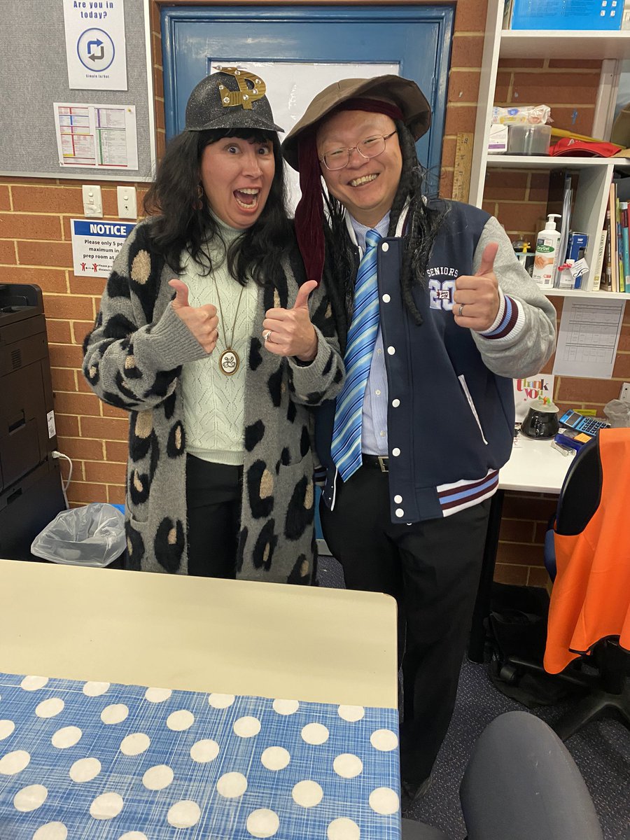 LynamMadeline's tweet photo. Providence HASS Hats Day 2 two Economics hats and one Pirate!#hassweek2020 @rmckean @Mr_Gus_S @mareewhiteley https://t.co/Add4g8a1C6