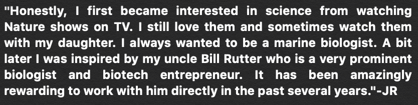 Question 8: Who or what got you interested in  #science when you were younger? Did you always dream of being a  #scientist?