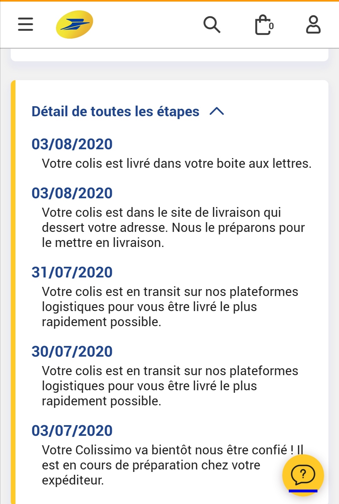 Arriba 58+ imagen shein votre colis est en transit sur nos plateformes logistiques fr