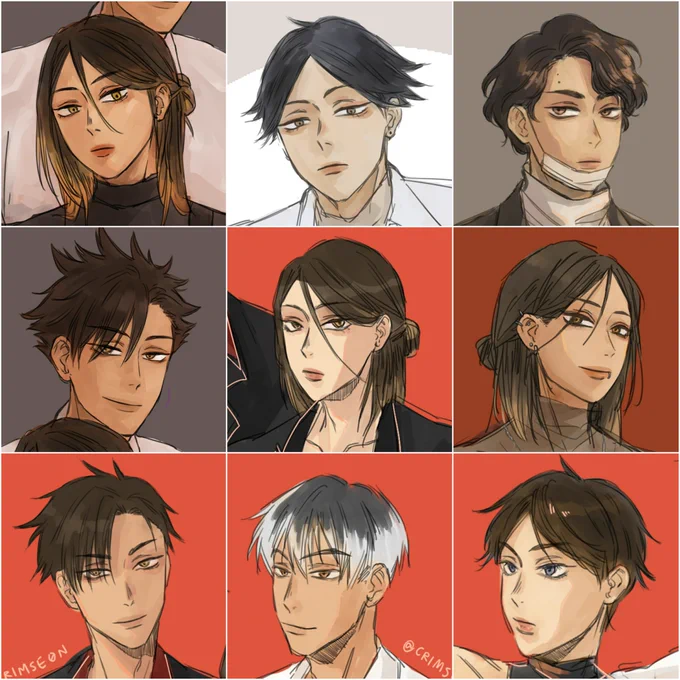 oh god were these even drawn by the same person #faceyourart #haikyuu 