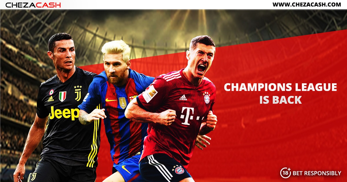 ChezaCash's tweet photo. 🚀  Enjoy! Supa ODDS boost on all Champions League games

🎯 Who's the favorite to go all the way?

Bayern Munich  🇩🇪 
Man City 🇬🇧
Atletico Madrid  🇪🇸 

#ChezaCash #ChampionsLeague https://t.co/shVmdWpAXG