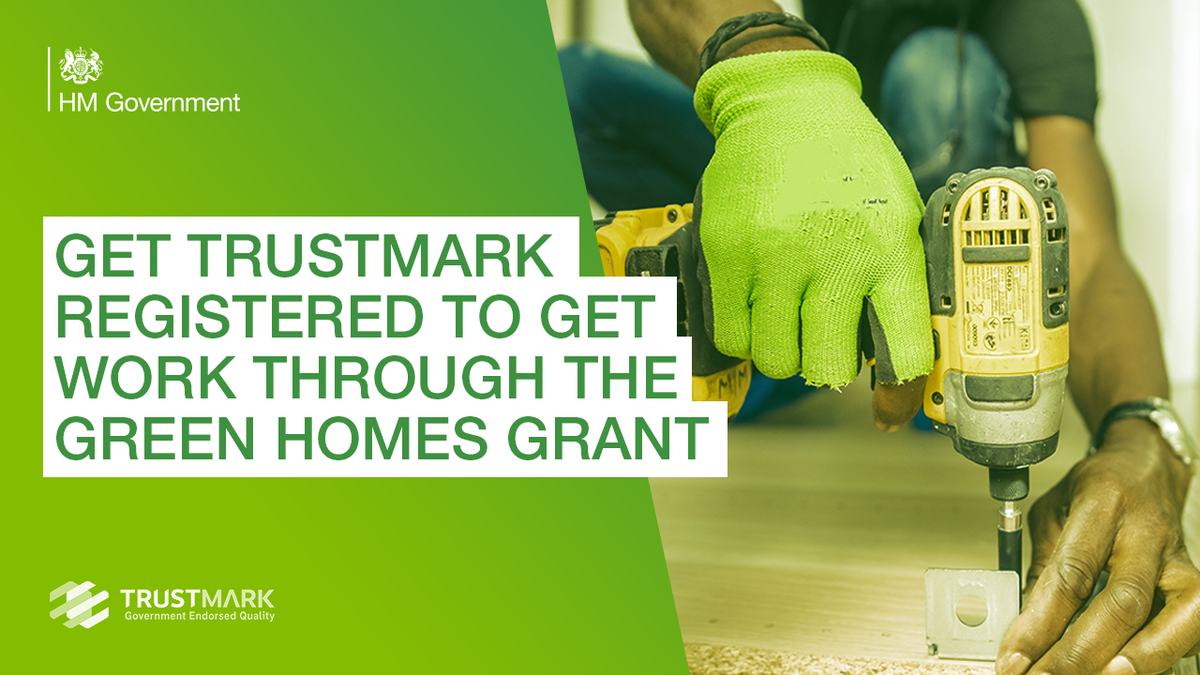 Calling all tradespeople! 📣👷🏽

Our new £2bn Green Homes Grant will part fund improvements of over 600,000 homes, supporting over 100,000 jobs in green construction.

Only registered installers can carry out work.

Find out more: orlo.uk/FEH2O

#TacklingClimateChange