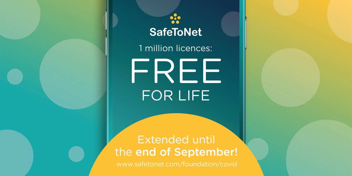 You now have until the end of September to claim your free-for-life copy of SafeToNet’s safeguarding software, thanks to @SafeToNet_FDN. That means you can rest easy during the summer holidays, knowing that your children are safe online. #safety #safeguarding #CyberSafety