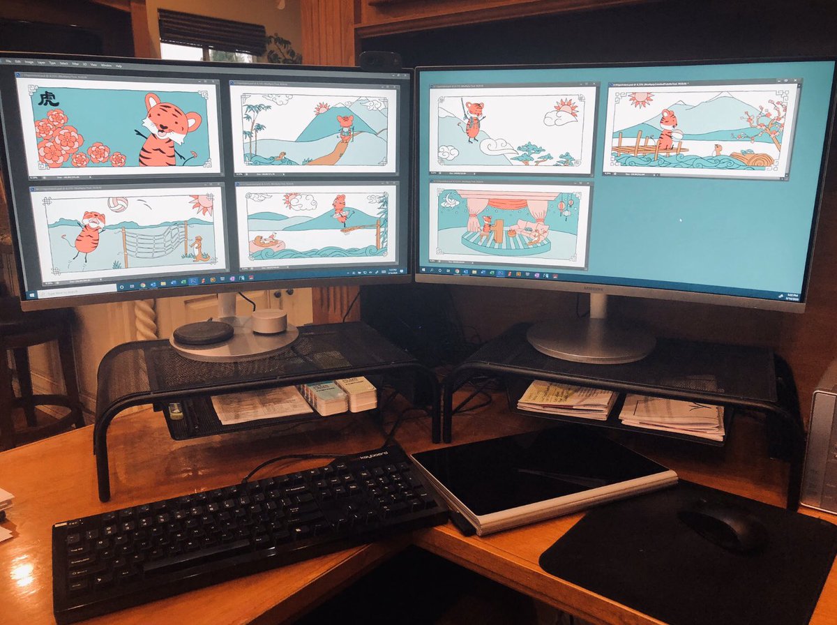 mwoodstudio's tweet photo. @leahhongdraws #thisismystudio https://t.co/GF486y1Lnr