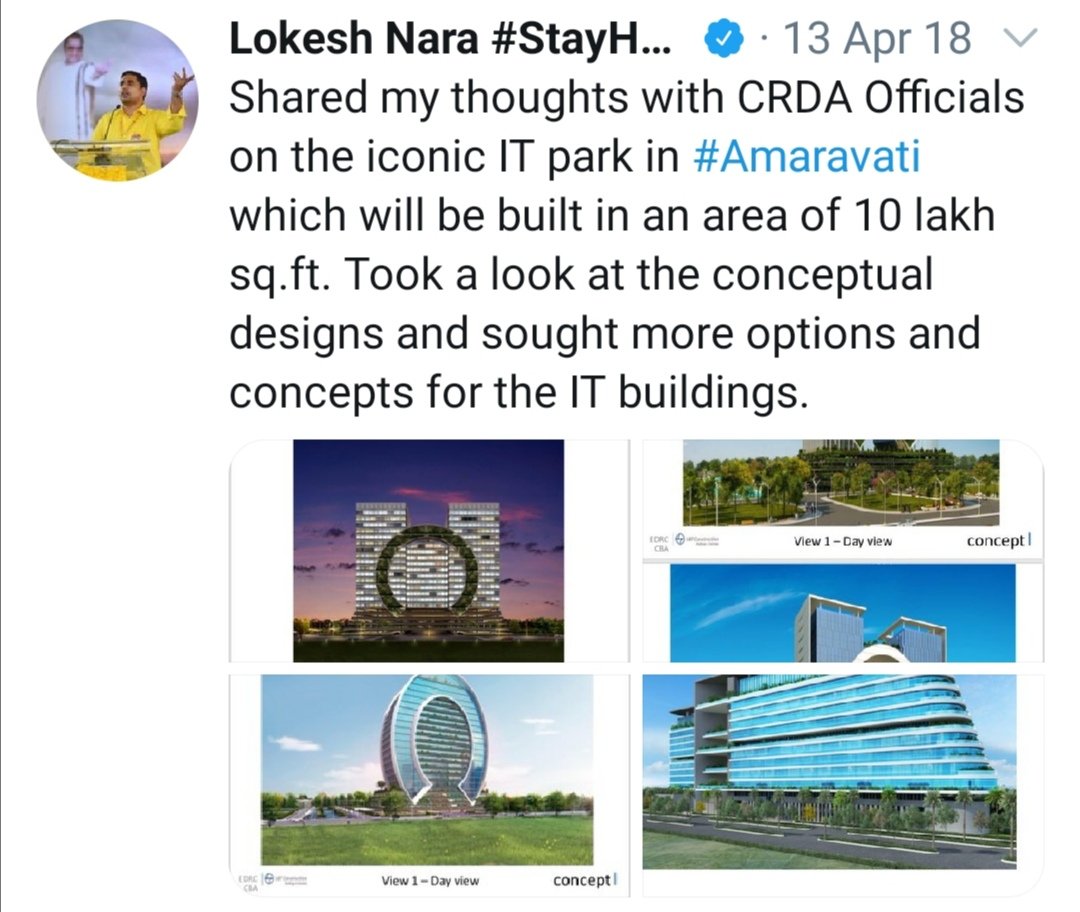 amaravati to be built as Iconic IT park.. #CBNBackStabbedAP<  #PawanKalyan >