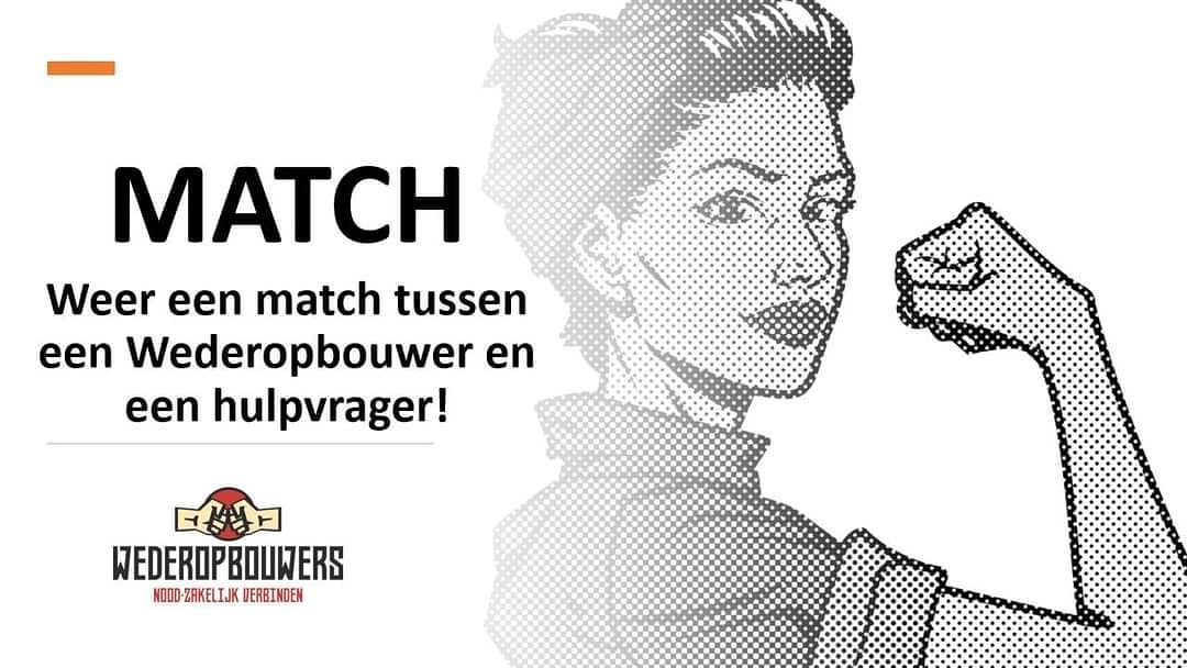 Wat een goede start van de week! Weer een Match gemaakt tussen een gezin in nood en een ondernemer...🥰