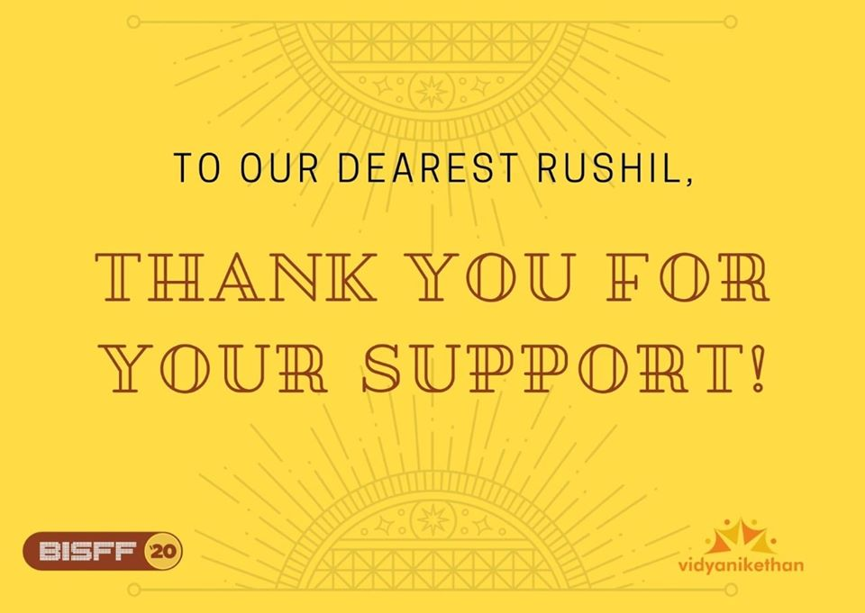 bisffblr's tweet photo. Thank you so much for your generous donation to #BISFF2020 Your support to filmmakers and Vidyanikethan is truly appreciated!
Each donation is an appreciation to the filmmakers and to @vidyanikethan for their fabulous work in empowering the socioeconomically marginalized people! https://t.co/nuhhAvewpQ