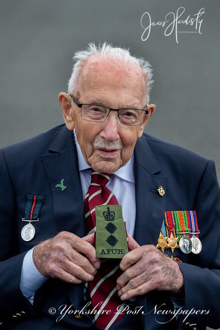 snapperjim's tweet photo. Captain Sir Tom Moore @captaintommoore visiting #Harrogates Army Foundation College in his new role as their Honorary Colonel where he received his new Colonel's rank slide @CO_AFC @BritishArmy @ForcesNews @YORKS_REGT @yorkshirepost @MarisaCashill @IanDayPix @mikegauntdesign https://t.co/xmWNhCCSBQ