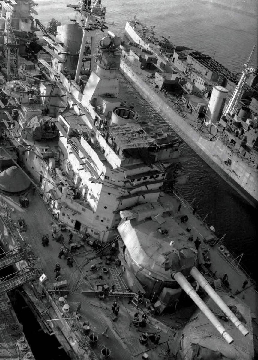 Built at John Brown and Company on the Clydebank, Scotland. Laid down in 1941 and given top priority construction. Delays added to the lengthy construction with lessons learnt from the loss of HMS Prince of Wales.