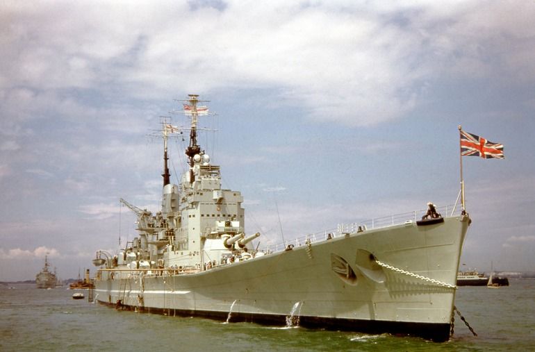 Not long after her initial trials she was in refit being converted to serve as a Royal Yacht. This was for upcoming tours of South Africa and Australia.However quickly during the 50s after small deployments and minor refits he was placed in reserve in 1955.