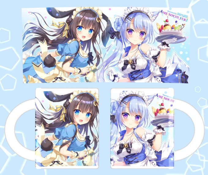 メロンさん超同人祭新作?クールメイドさんグラスマグ?実物サンプルです✨
半透明のフロストグラスが涼しげでよい感じに仕上がりました?? 