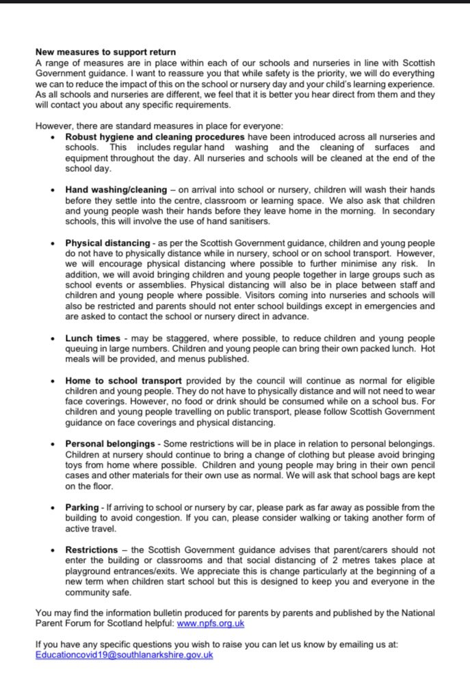 StPeters_ML38LU's tweet photo. Please see return to school information letter below from Tony McDaid, Executive Director. School-specific information will be shared with you later this week. 
(Please note, plans for school bags etc are as detailed in our previous letter due to space &amp; storage, not as below.) https://t.co/JNe9dgaqRq